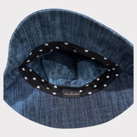 Lele Sadoughi Denim Bucket Hat - New with Dust Bag main image 5